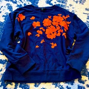 J. Crew embroidered sweatshirt